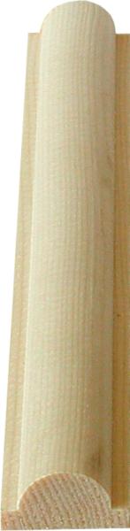 Holzprofilleiste, Holzleiste antik, Holzzierleisten alt, Fichte, 2,4m, 18x7mm
